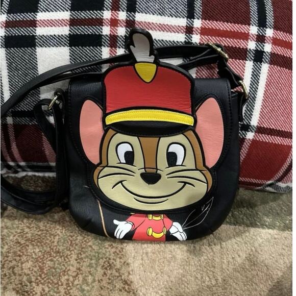 NWT Disney Parks Loungefly Dumbo Timothy Mouse Crossbody Shoulder Bag Purse - Picture 15 of 15